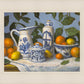 Delft and Citrus Still Life