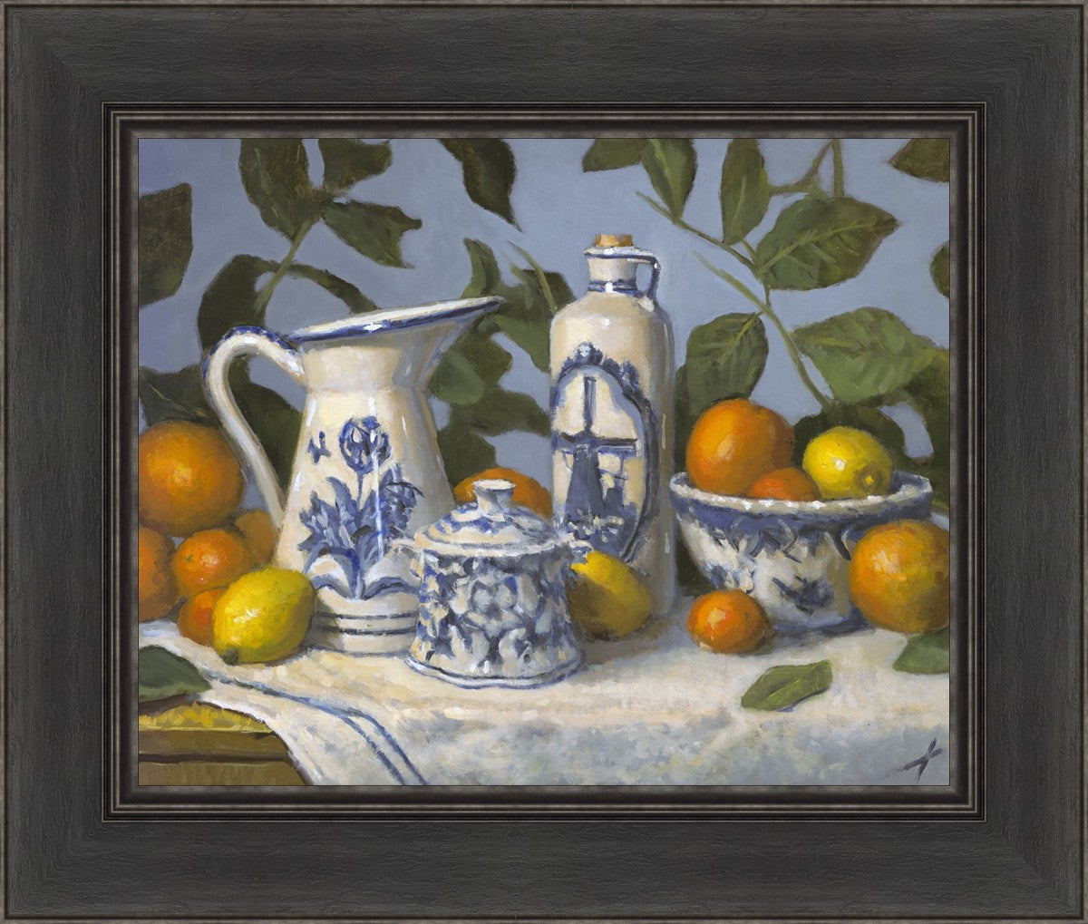 Delft and Citrus Still Life