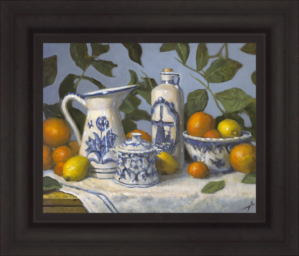 Delft and Citrus Still Life