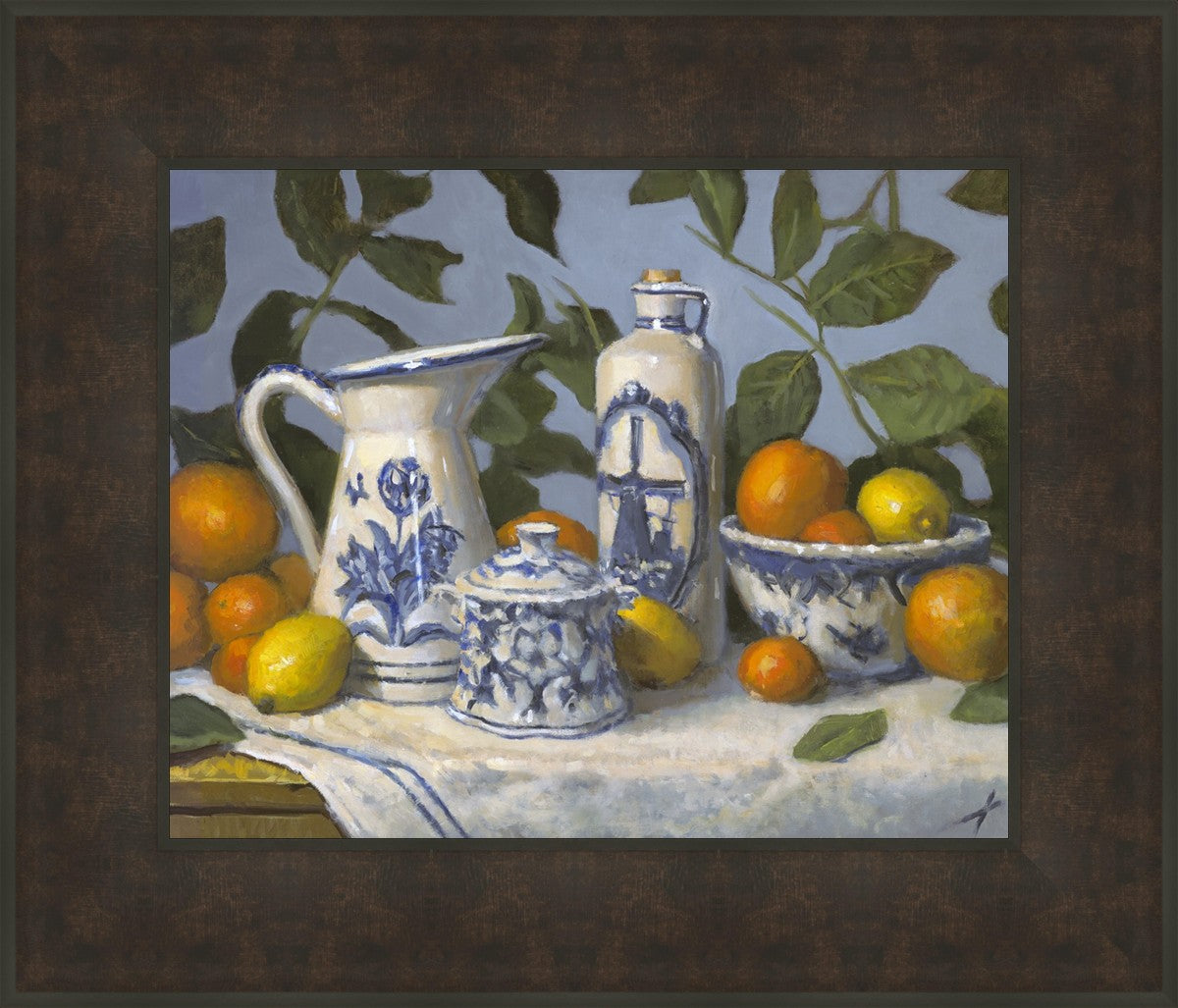 Delft and Citrus Still Life