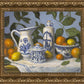 Delft and Citrus Still Life