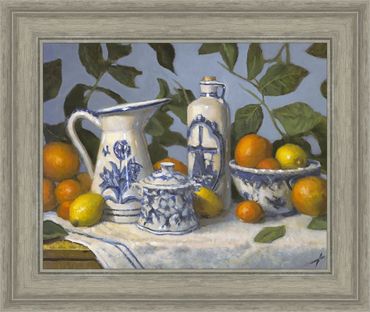 Delft and Citrus Still Life