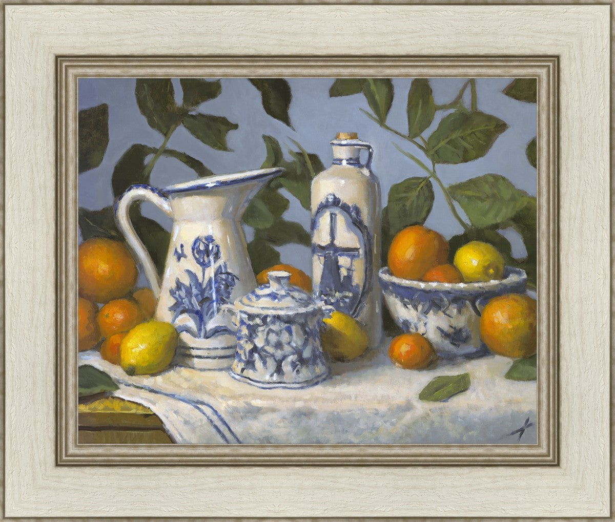 Delft and Citrus Still Life