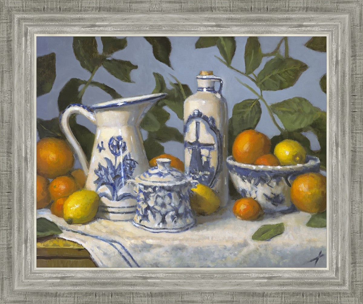 Delft and Citrus Still Life