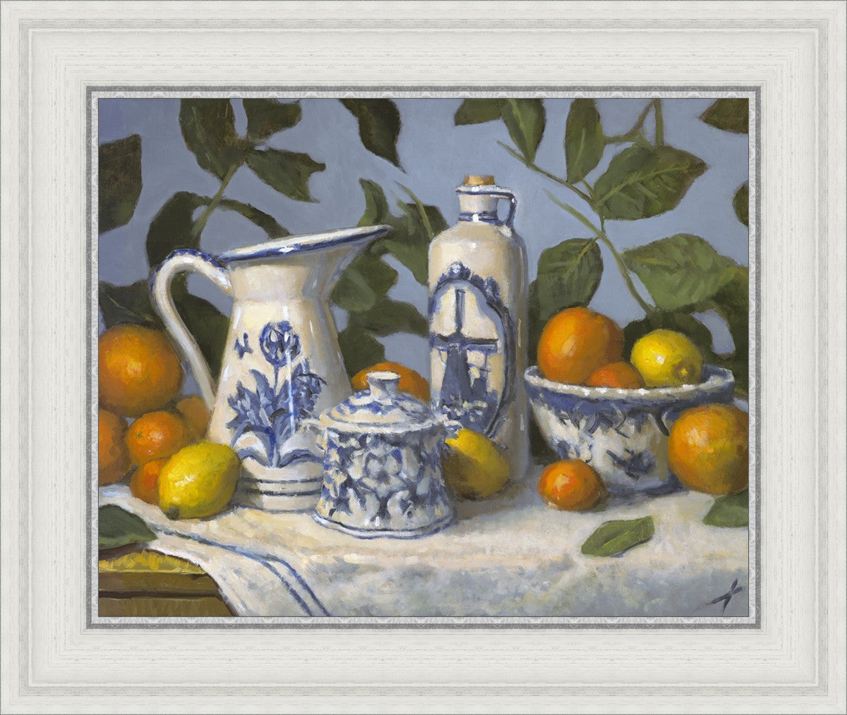 Delft and Citrus Still Life