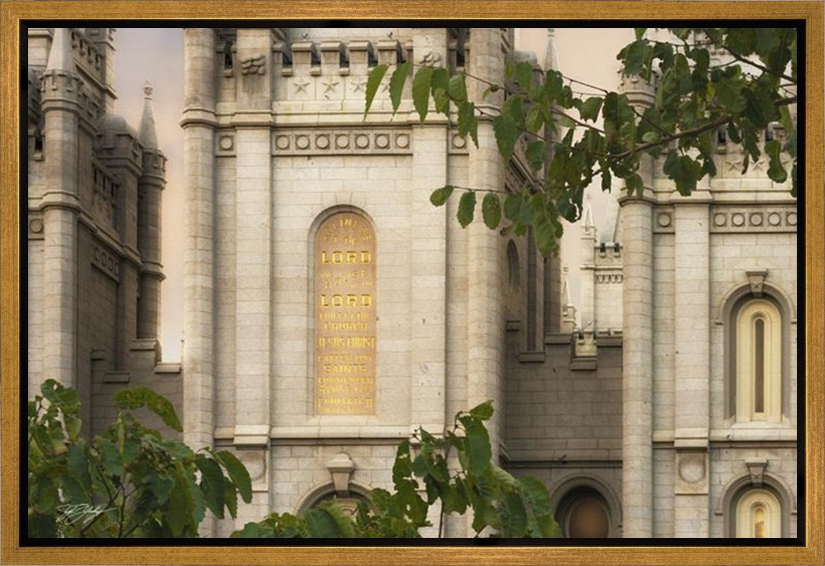 Salt Lake Holiness to the Lord Gallery Wrap
