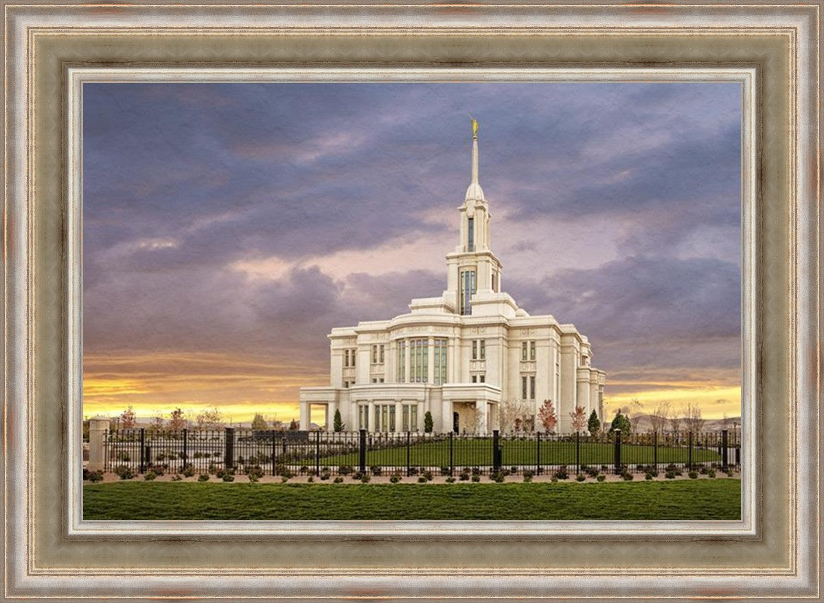 Payson Temple Storm Breaks