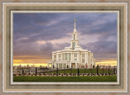 Payson Temple Storm Breaks