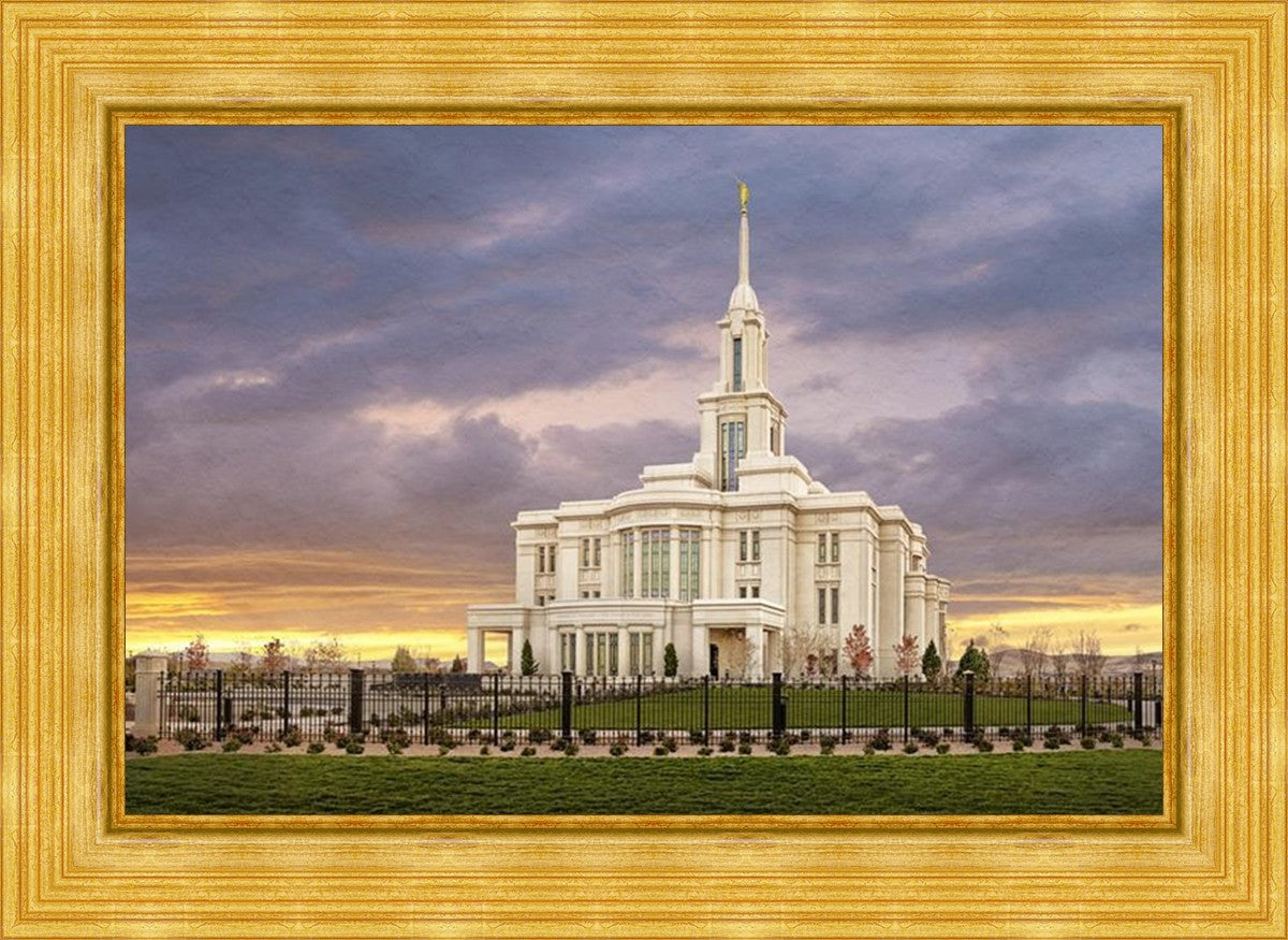 Payson Temple Storm Breaks