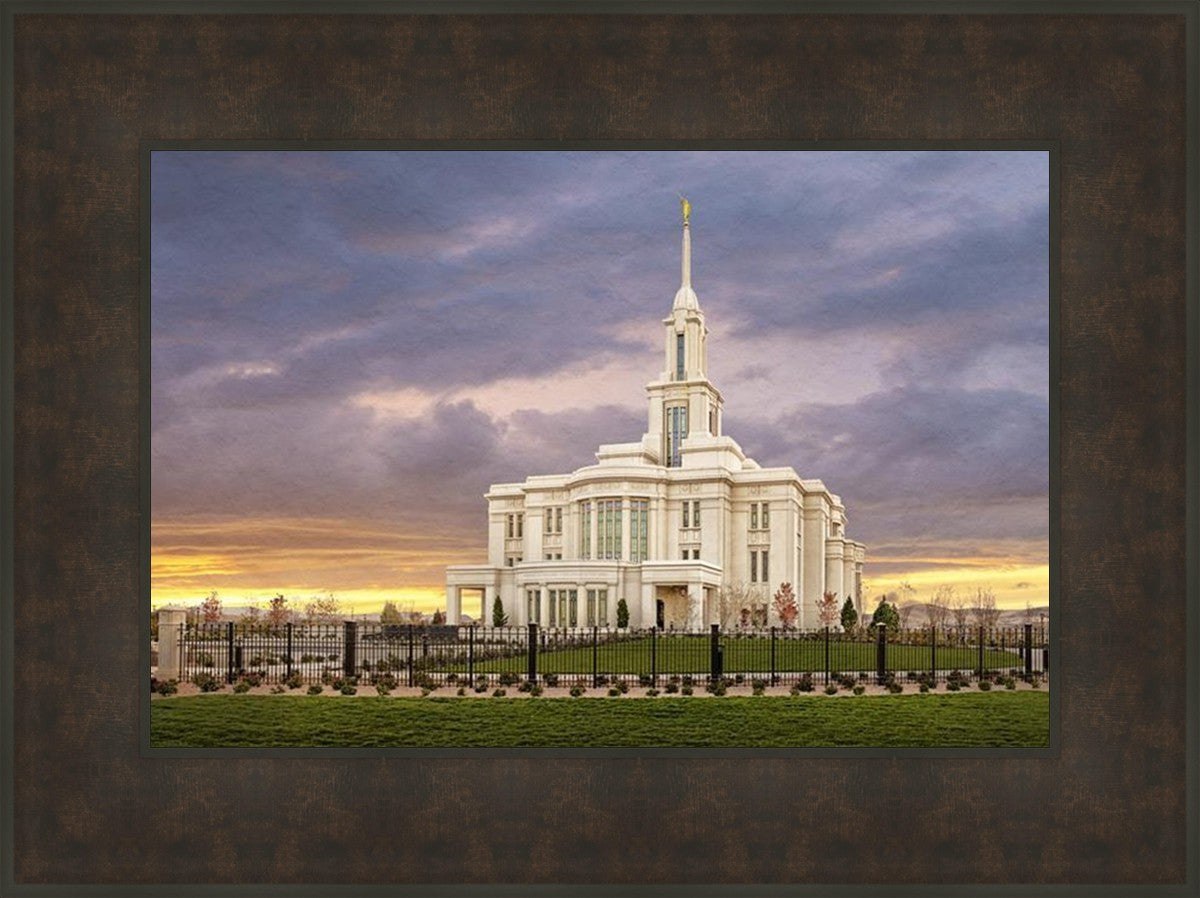 Payson Temple Storm Breaks