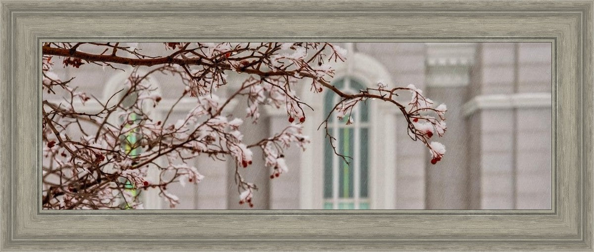 Mount Timpanogos Temple Snowfall