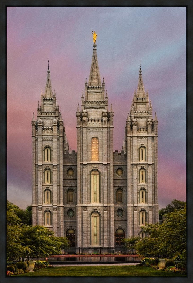 Salt Lake Mountain Of The Lord Gallery Wrap