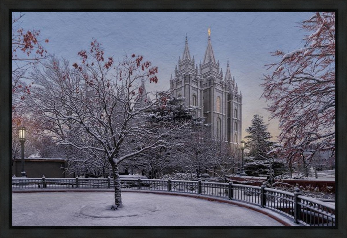 Salt Lake Temple Winter Solitude Gallery Wrap