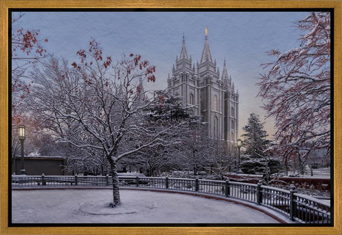 Salt Lake Temple Winter Solitude Gallery Wrap