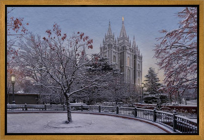 Salt Lake Temple Winter Solitude
