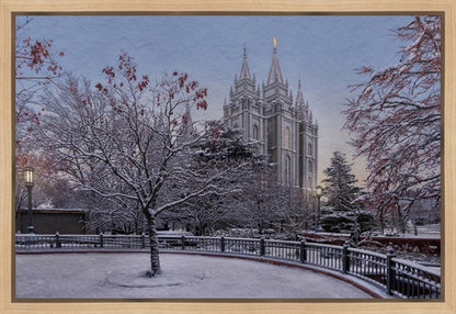Salt Lake Temple Winter Solitude