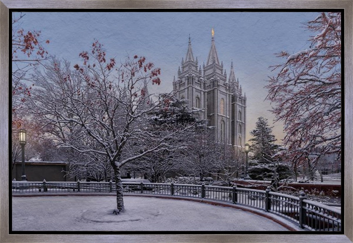 Salt Lake Temple Winter Solitude Gallery Wrap