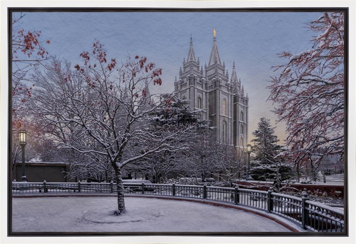 Salt Lake Temple Winter Solitude Gallery Wrap