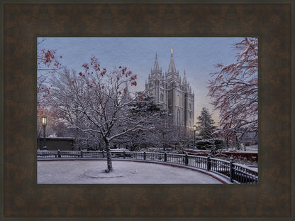 Salt Lake Temple Winter Solitude
