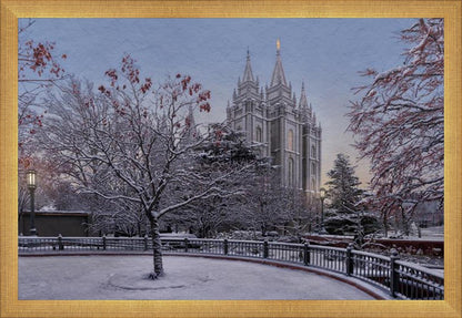 Salt Lake Temple Winter Solitude