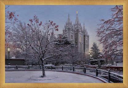 Salt Lake Temple Winter Solitude