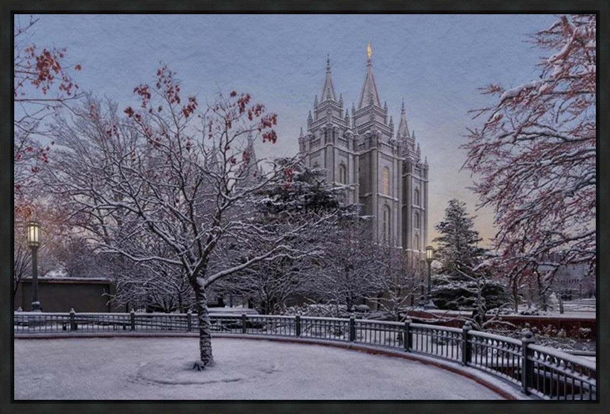 Salt Lake Temple Winter Solitude Gallery Wrap