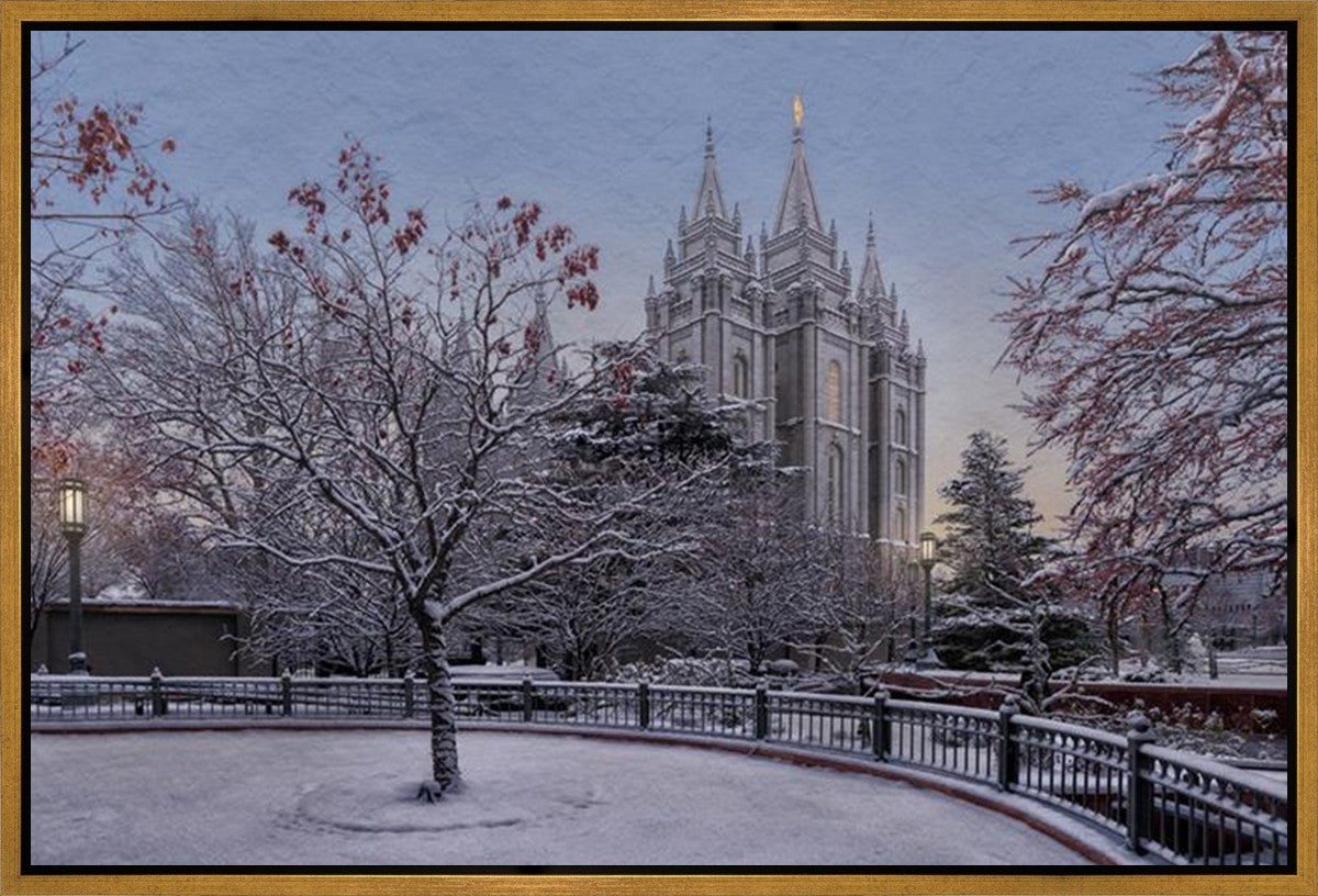 Salt Lake Temple Winter Solitude Gallery Wrap