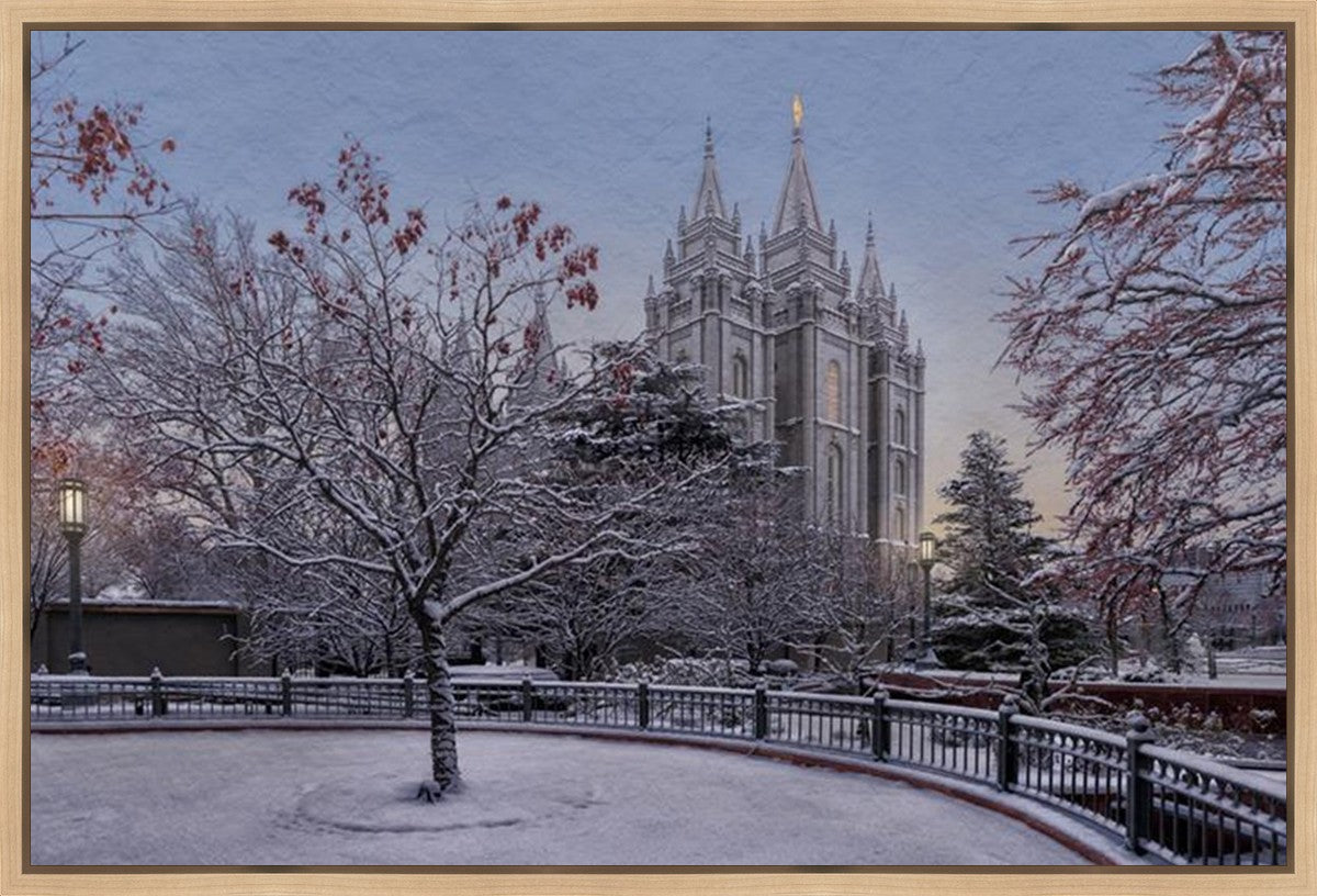 Salt Lake Temple Winter Solitude Gallery Wrap