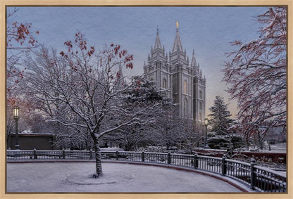 Salt Lake Temple Winter Solitude