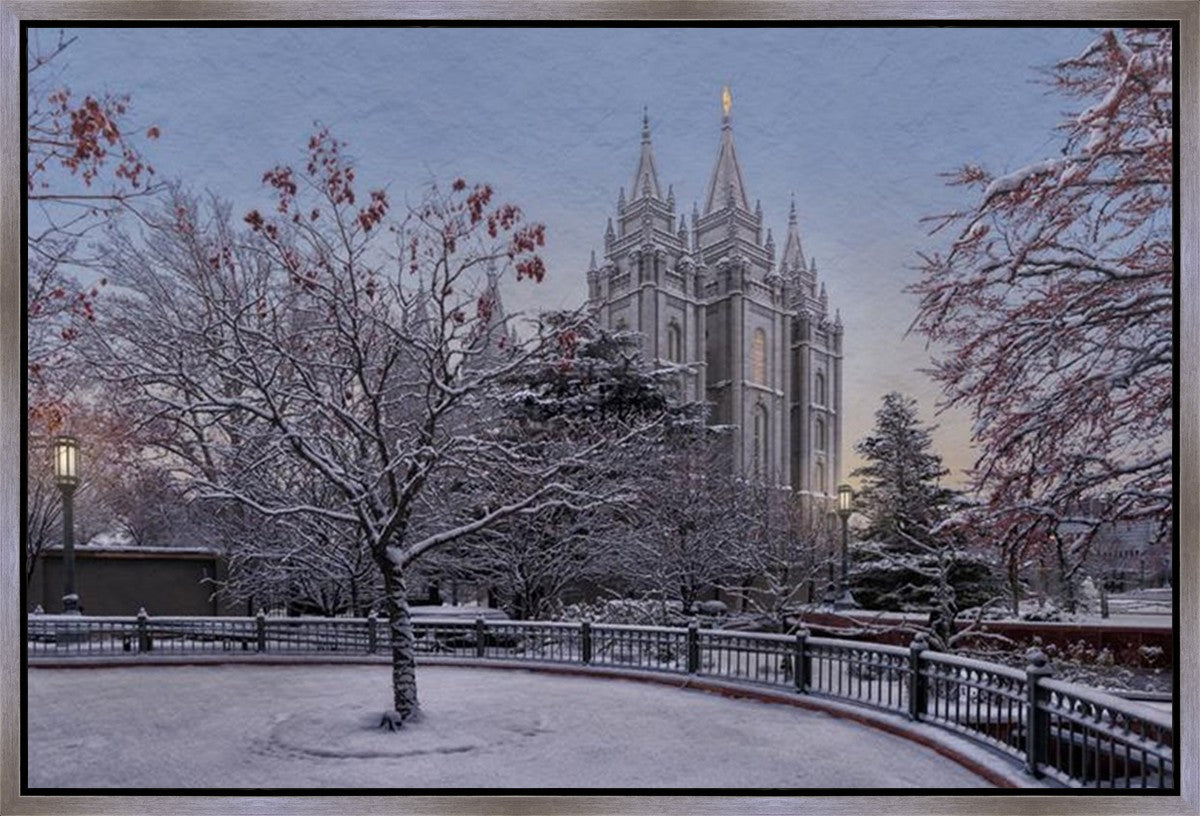 Salt Lake Temple Winter Solitude Gallery Wrap