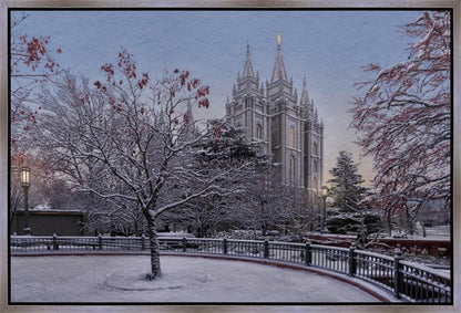 Salt Lake Temple Winter Solitude