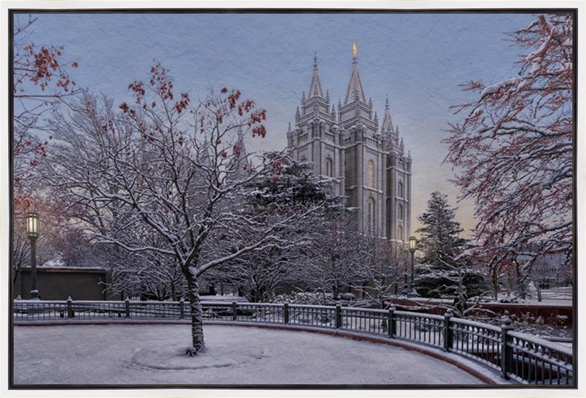 Salt Lake Temple Winter Solitude Gallery Wrap