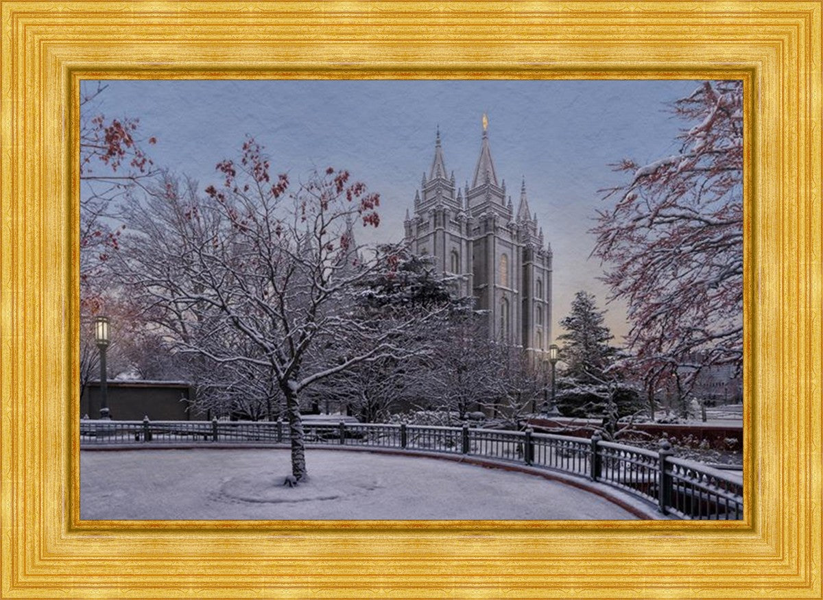 Salt Lake Temple Winter Solitude
