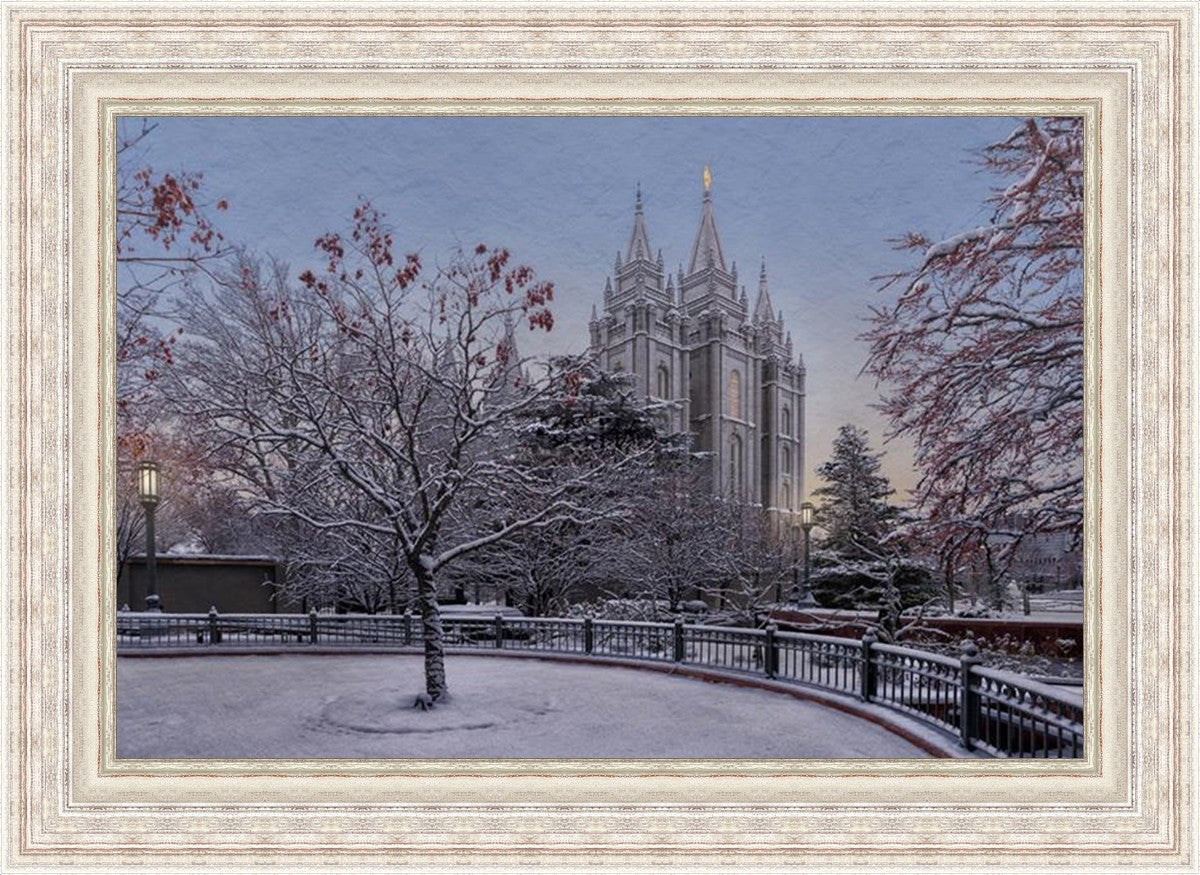 Salt Lake Temple Winter Solitude