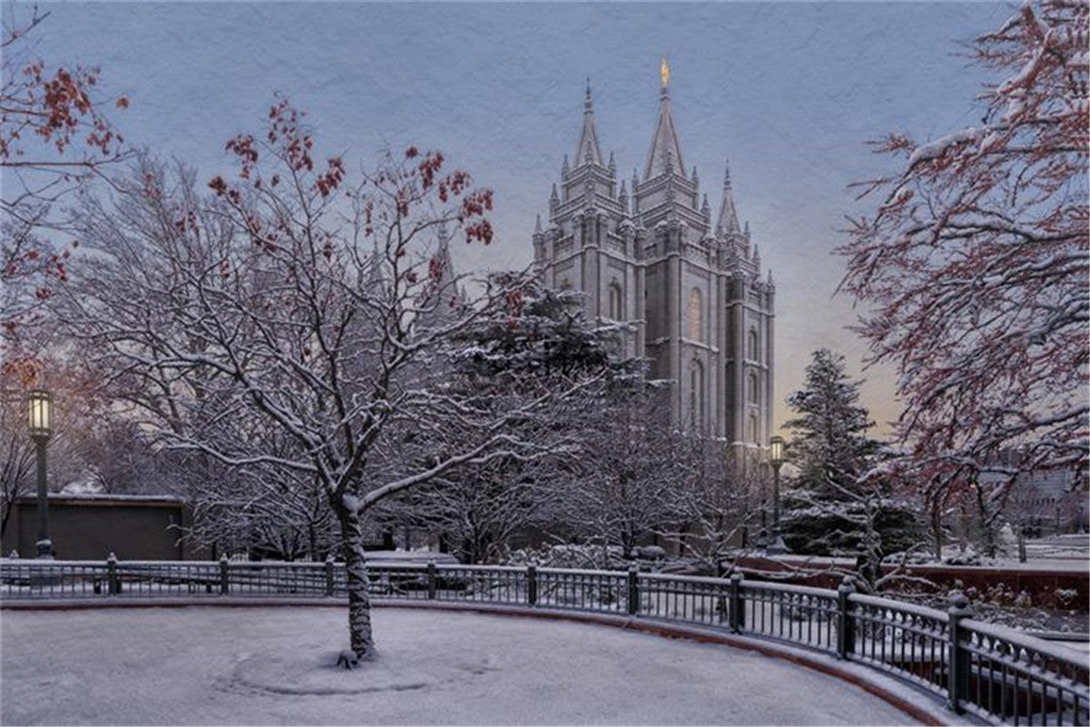 Salt Lake Temple Winter Solitude Gallery Wrap