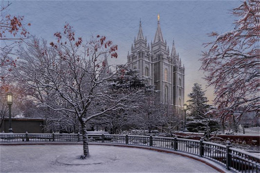 Salt Lake Temple Winter Solitude Gallery Wrap