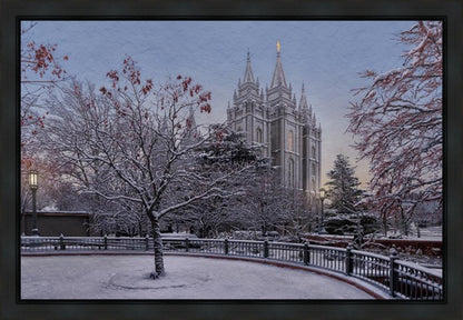 Salt Lake Temple Winter Solitude