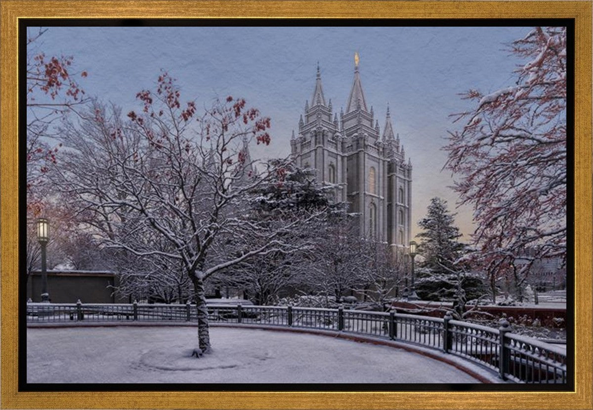 Salt Lake Temple Winter Solitude Gallery Wrap