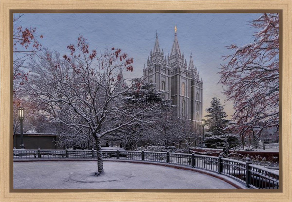 Salt Lake Temple Winter Solitude Gallery Wrap