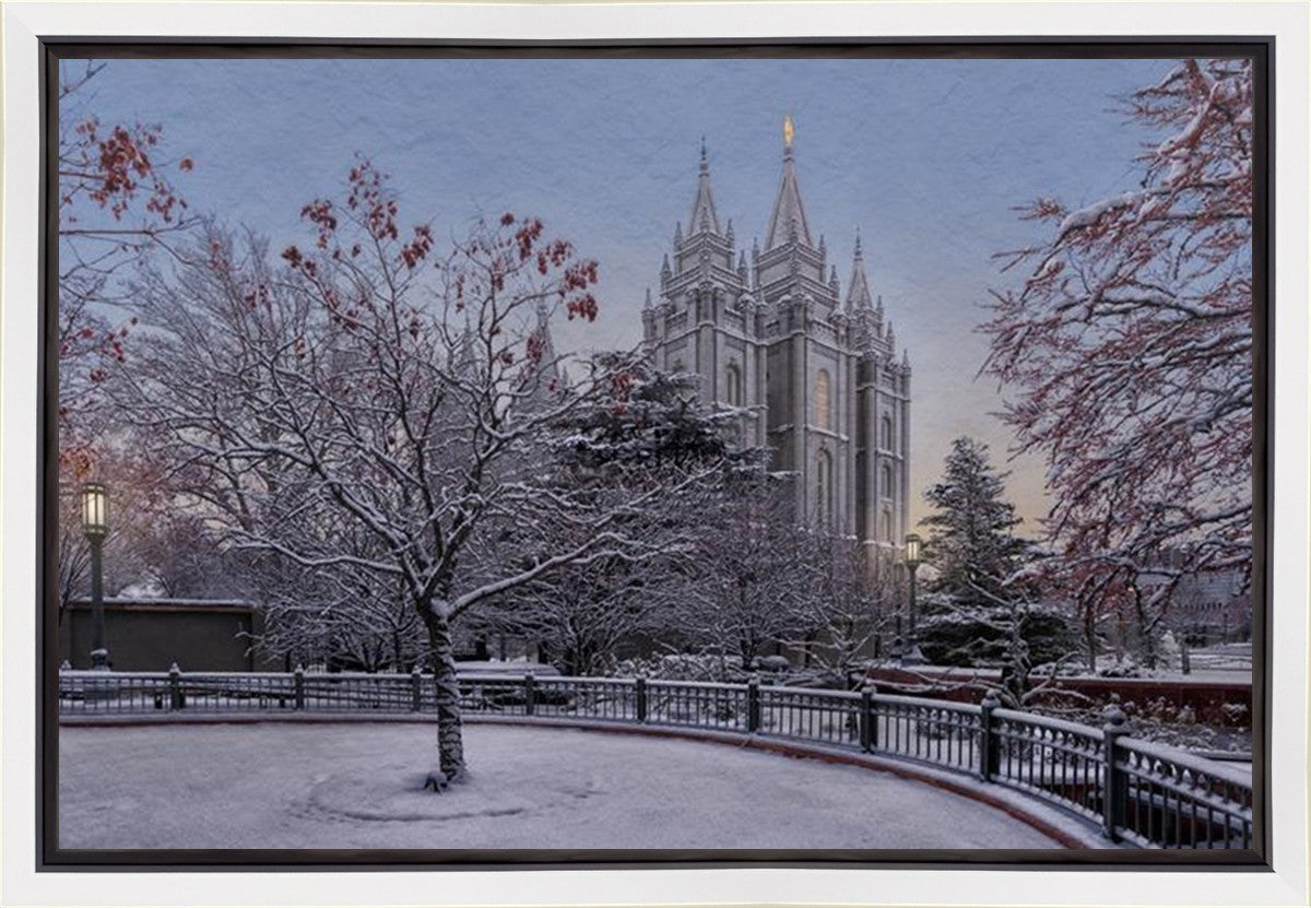 Salt Lake Temple Winter Solitude Gallery Wrap