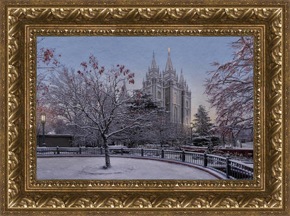 Salt Lake Temple Winter Solitude