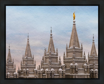 Salt Lake Temple Winter Ramparts