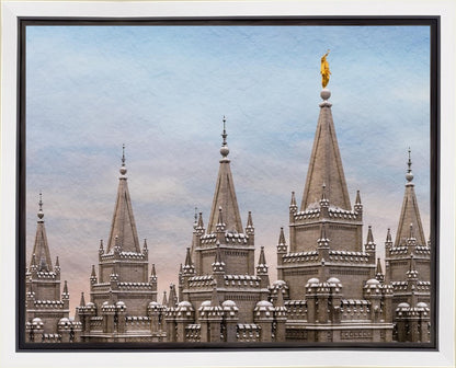 Salt Lake Temple Winter Ramparts