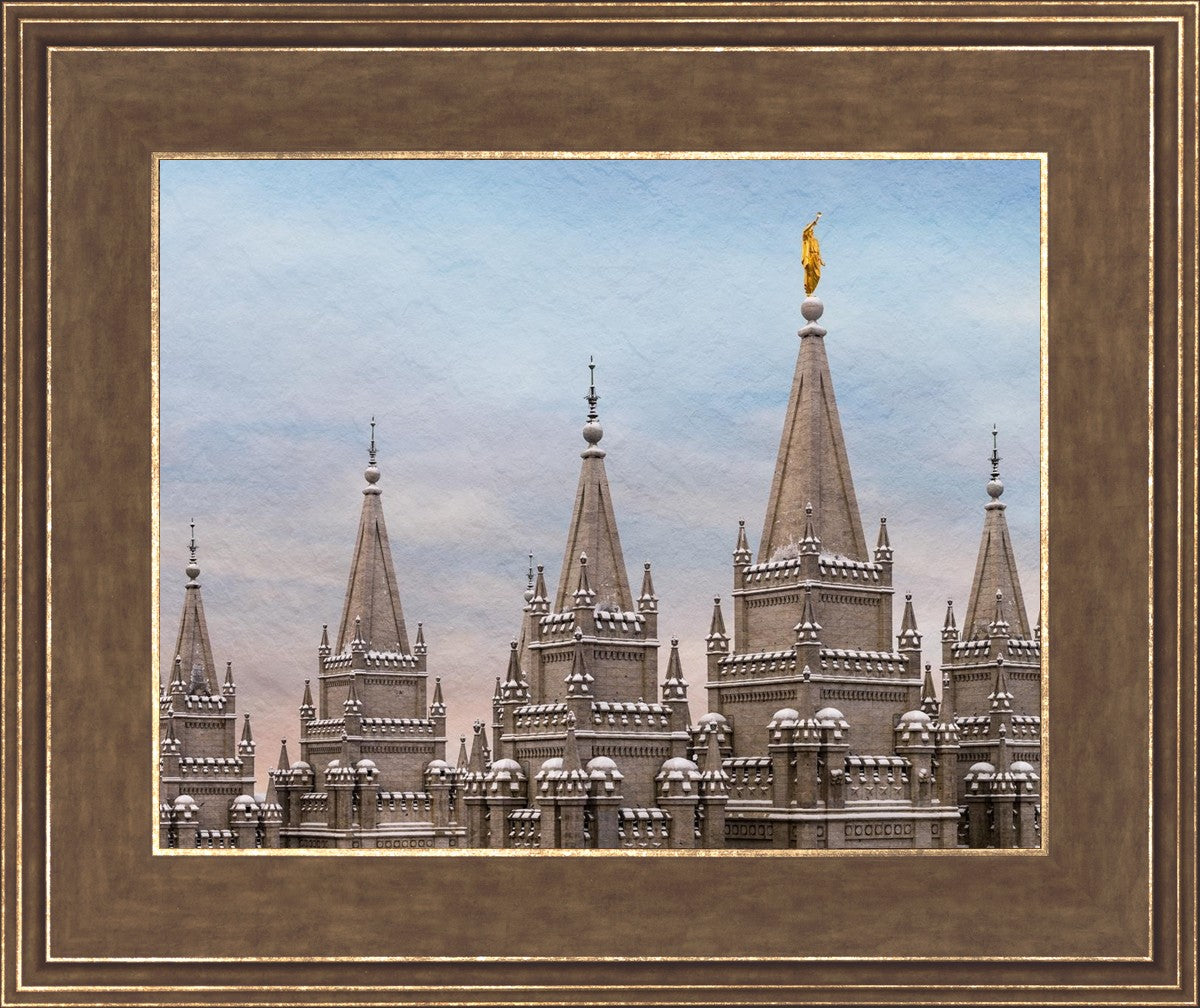 Salt Lake Temple Winter Ramparts