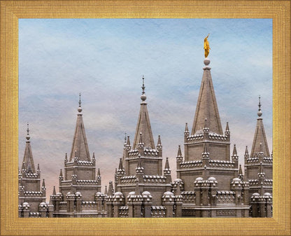 Salt Lake Temple Winter Ramparts