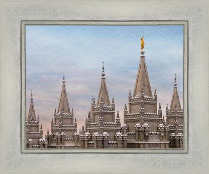 Salt Lake Temple Winter Ramparts