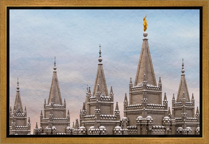 Salt Lake Temple Winter Ramparts