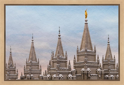 Salt Lake Temple Winter Ramparts