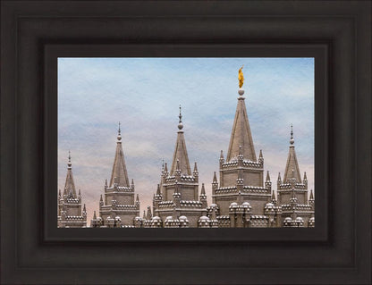 Salt Lake Temple Winter Ramparts