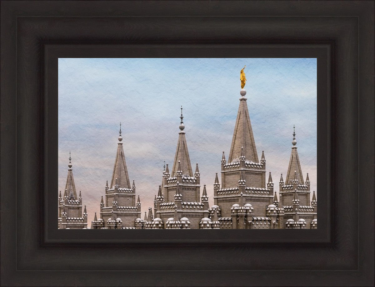 Salt Lake Temple Winter Ramparts